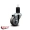 Service Caster 3'' Gray Poly Wheel Swivel 1-3/4'' Expanding Stem Caster SCC-EX20S314-PPUB-134 - alternate 4
